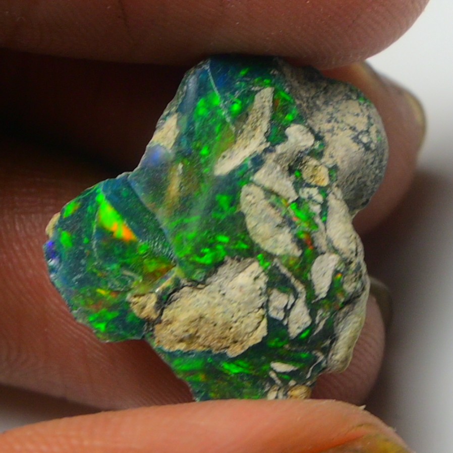 Black Opal Rough 9.45 Carats, Smoked Ethiopian Welo Opal Rough, Fire Opal Raw