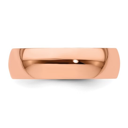REAL 10K Rose Gold 2mm 3mm 4mm 5mm 6mm 8mm 1/2 Round Men Women Wedding Band Ring