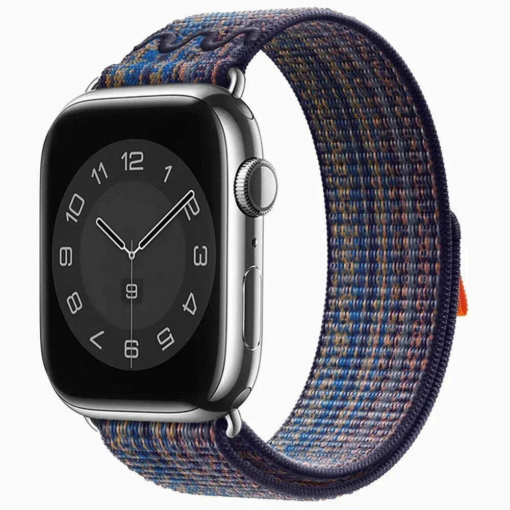 Nylon Band for Apple Watch Band Ultra 2 49mm 44mm 40mm 45mm 41mm 42mm 40mm Brace