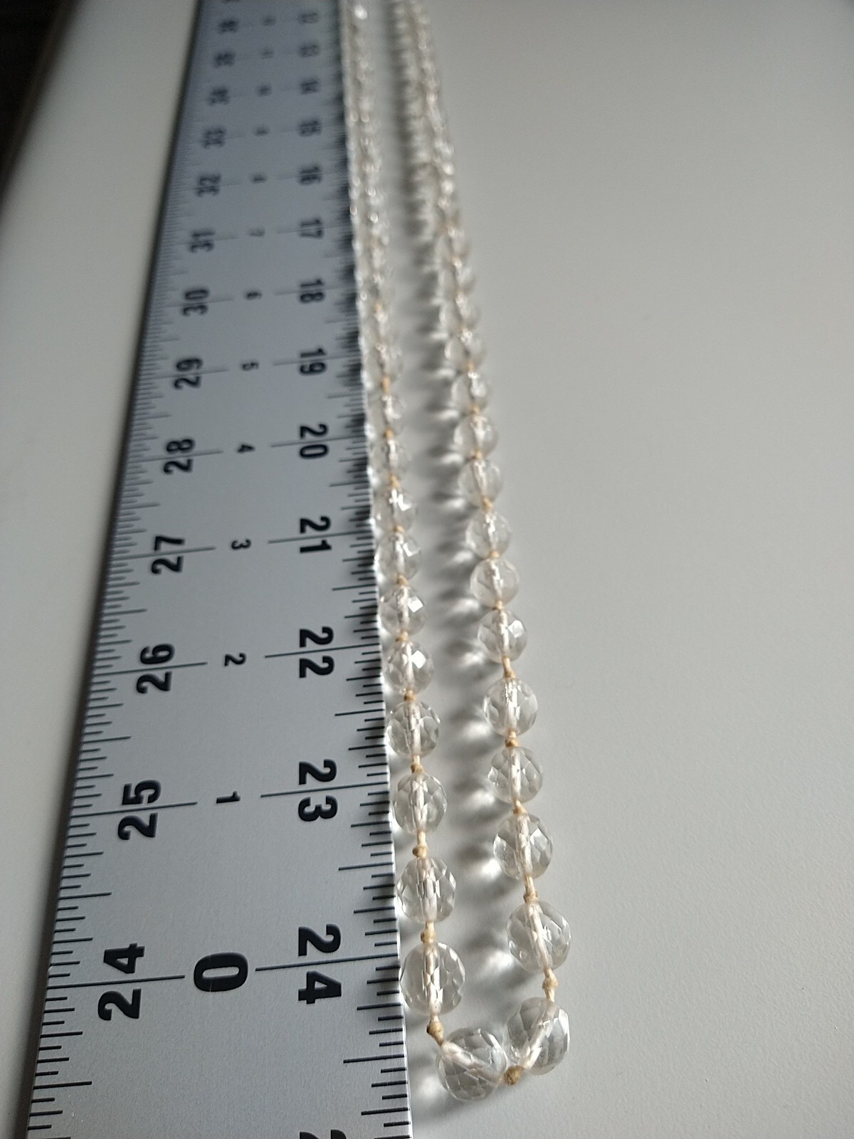 Vintage Continues 24 inch LONG Glass Beaded Necklace LARIAT Style SEE NOTE