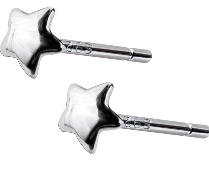 3mm 925 Sterling Silver Square Triangle Tiny Rivets Post Stud Earrings Gift PE18
