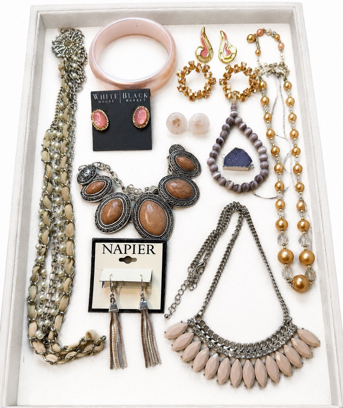 10pc Fashion Jewelry Lot Necklace Earrings
