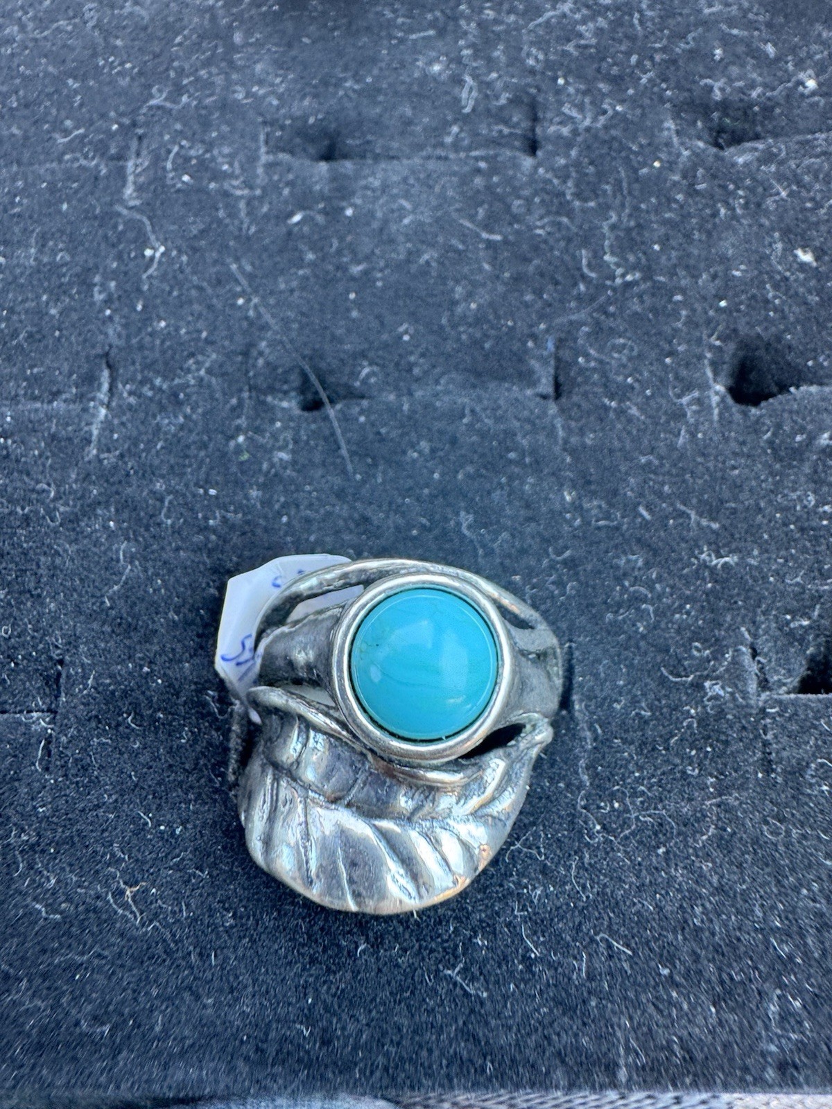 Vintage Signed PZ Paz Creations 925 Israel Sterling Silver Organic Wave Ring