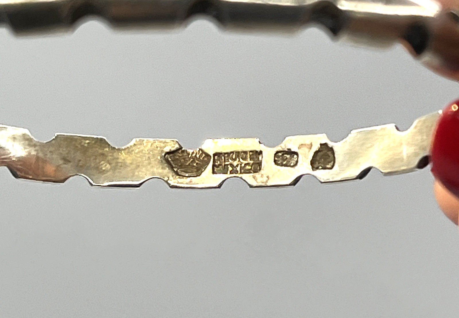 Antonio Pineda Bracelet Sterling Silver Taxco Modernist Bangle Vintage 8″