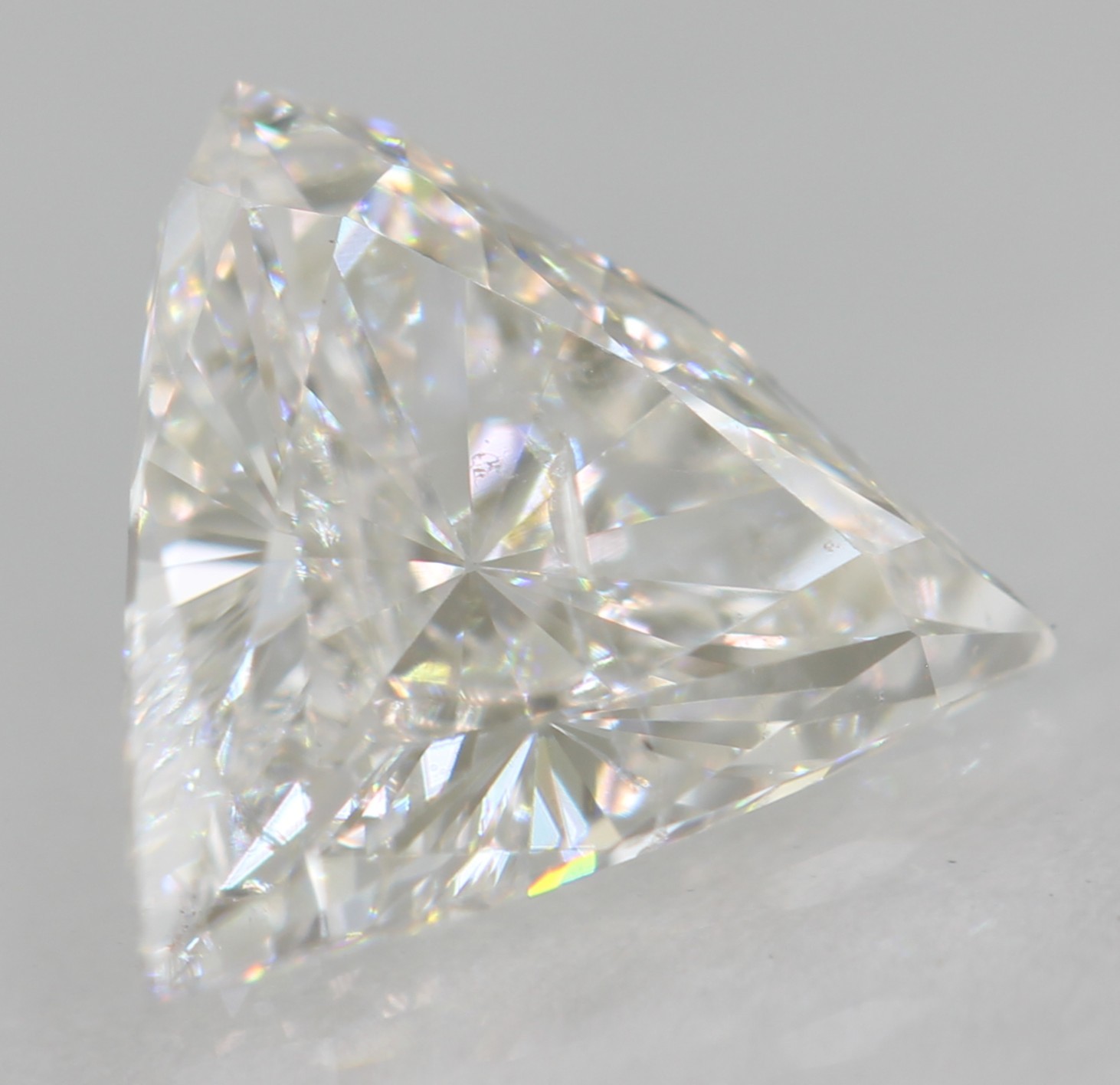 Certified 0.57 Carat D SI1 Triangle Natural EARTH MINED Loose Diamond 6.15×6.03m