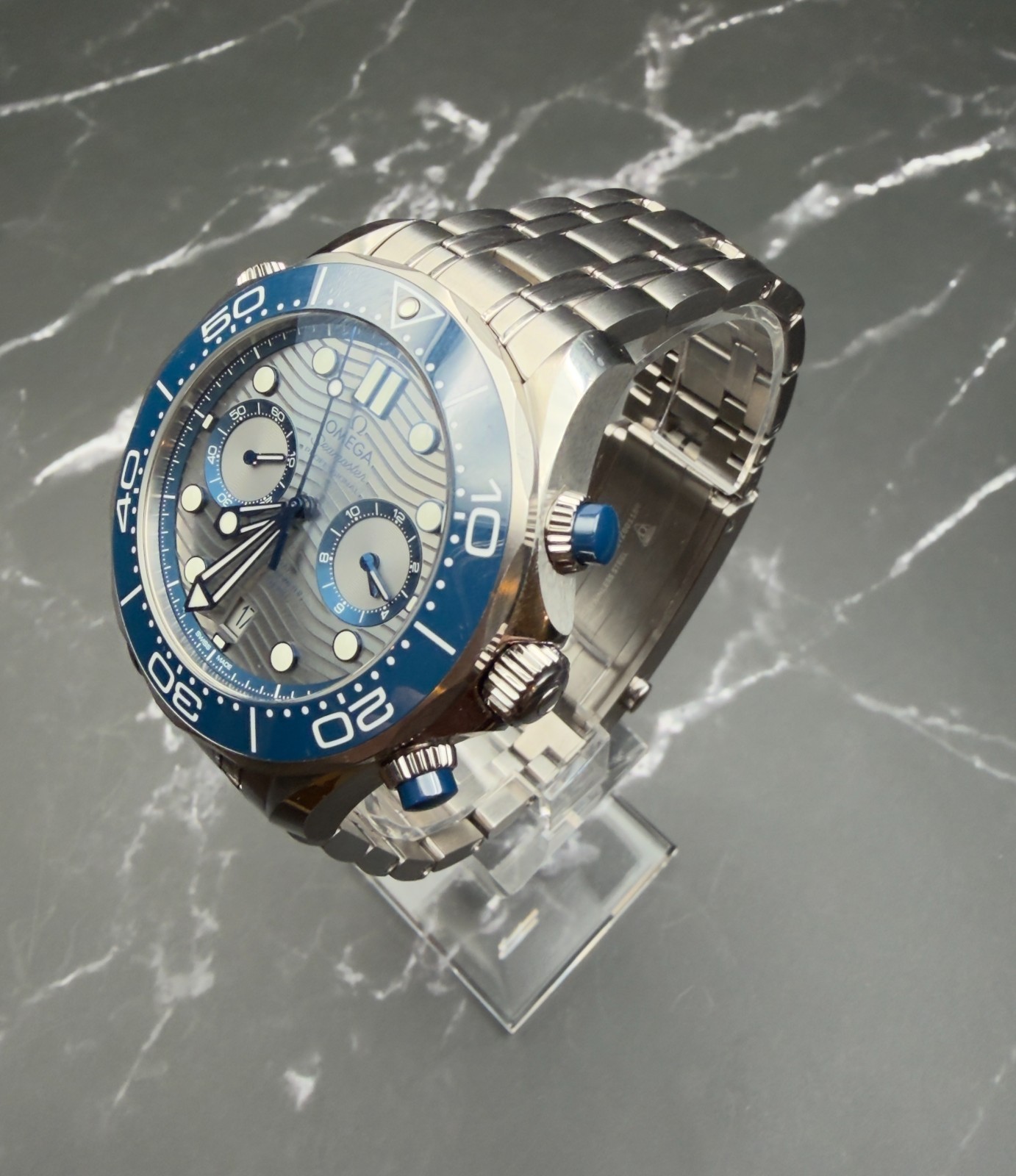 OMEGA Seamaster Diver 300M Chronograph Grey Dial 210.30.44.51.06.001 FULL SET