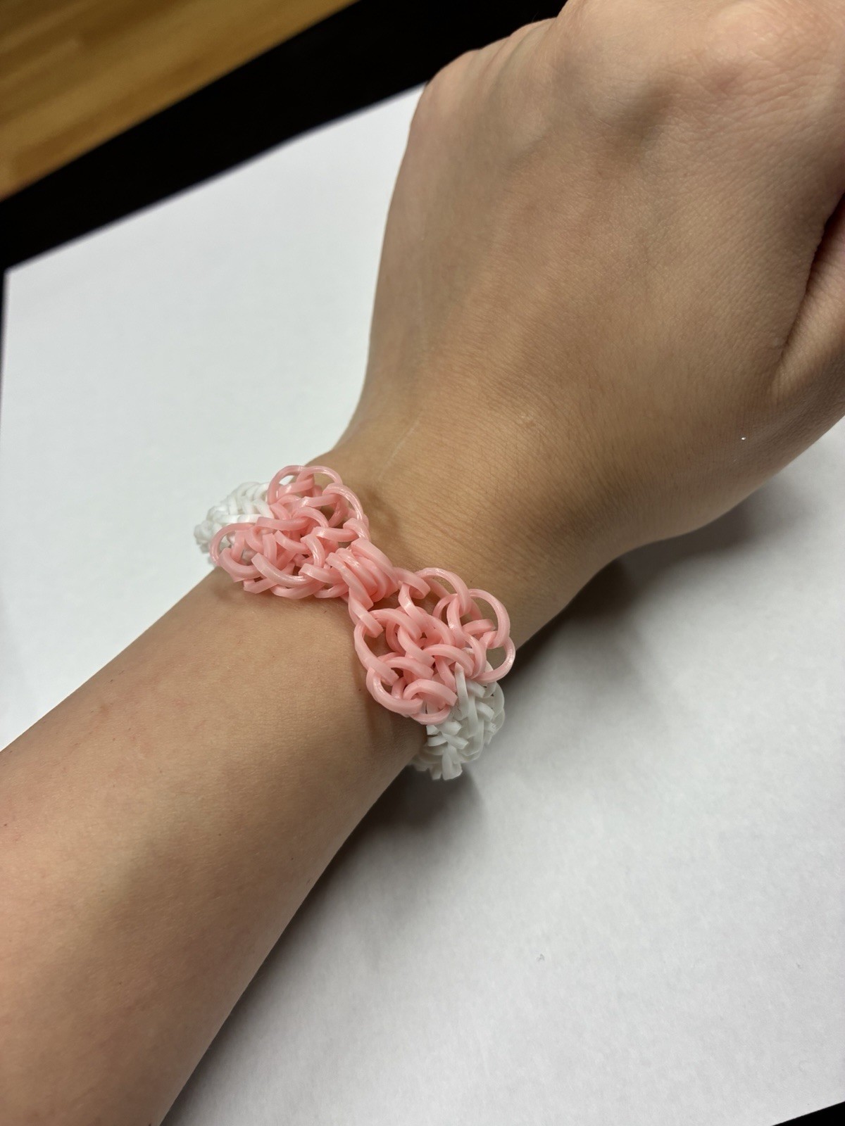 Rainbow Loom Le Arc Bracelet Bow Bracelet ADJUSTABLE LENGTH upon request