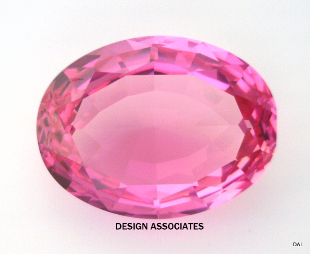 11×9 Oval LAB CREATED Pink Sapphire HOT COLOR