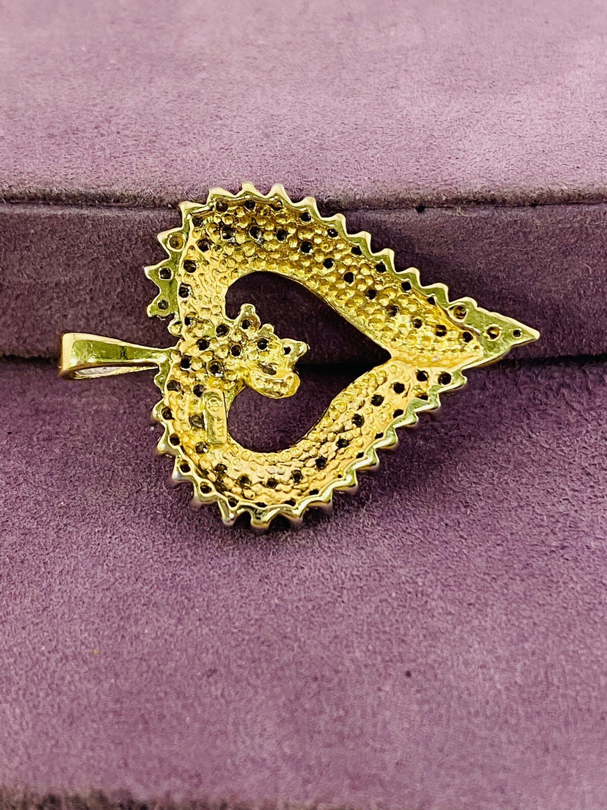 14kt Yellow Gold 1.0ctw SI2/I1, Top Light Brown Diamond Heart Pendant 990291-1