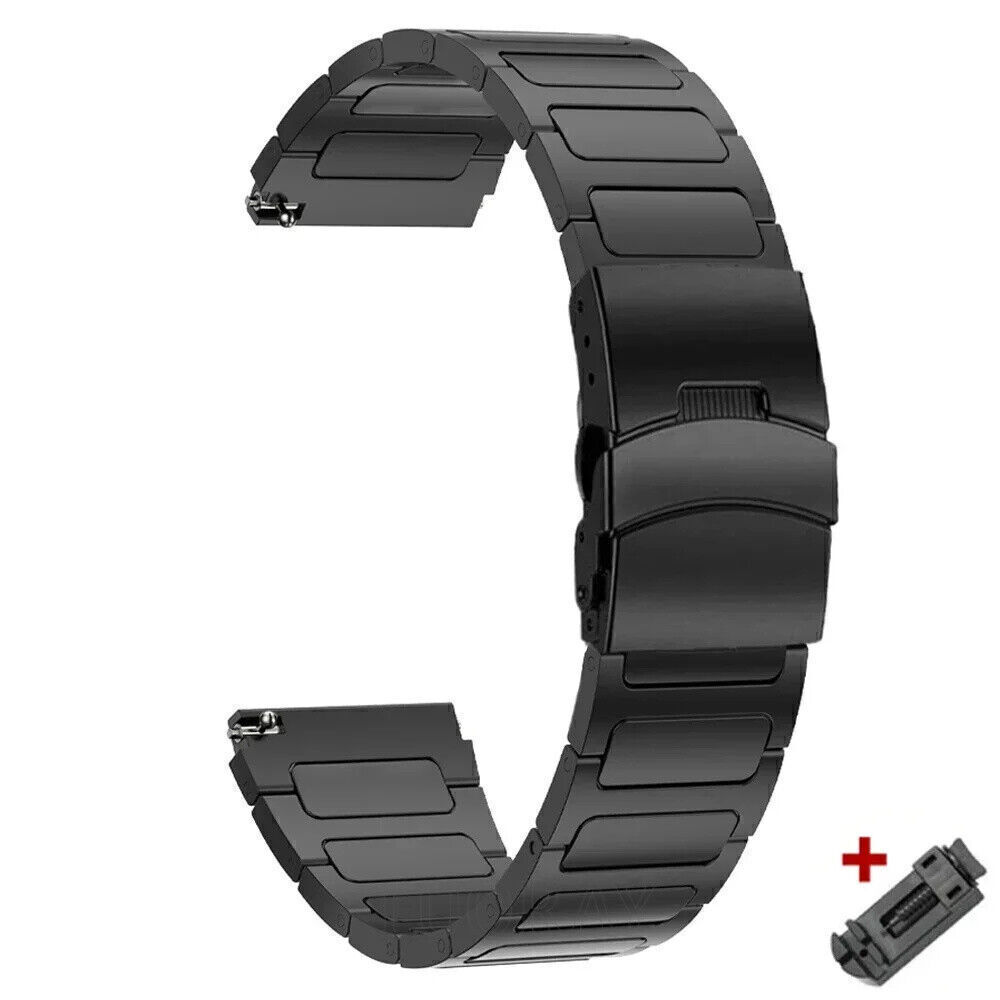 22mm Luxury Titanium Metal Strap for Fossil Watch Universal Wrist Band Bracelet