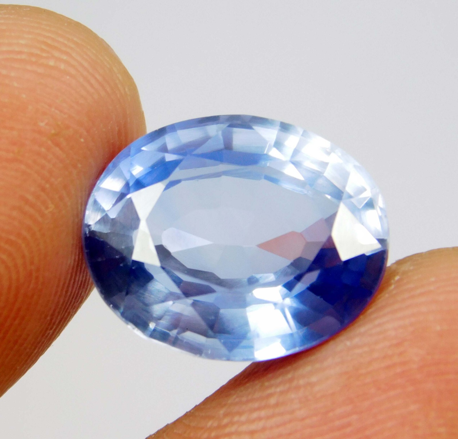 CERTIFIED 10.85 Ct Natural California Rare Blue Benitoite Oval Cut Gemstone