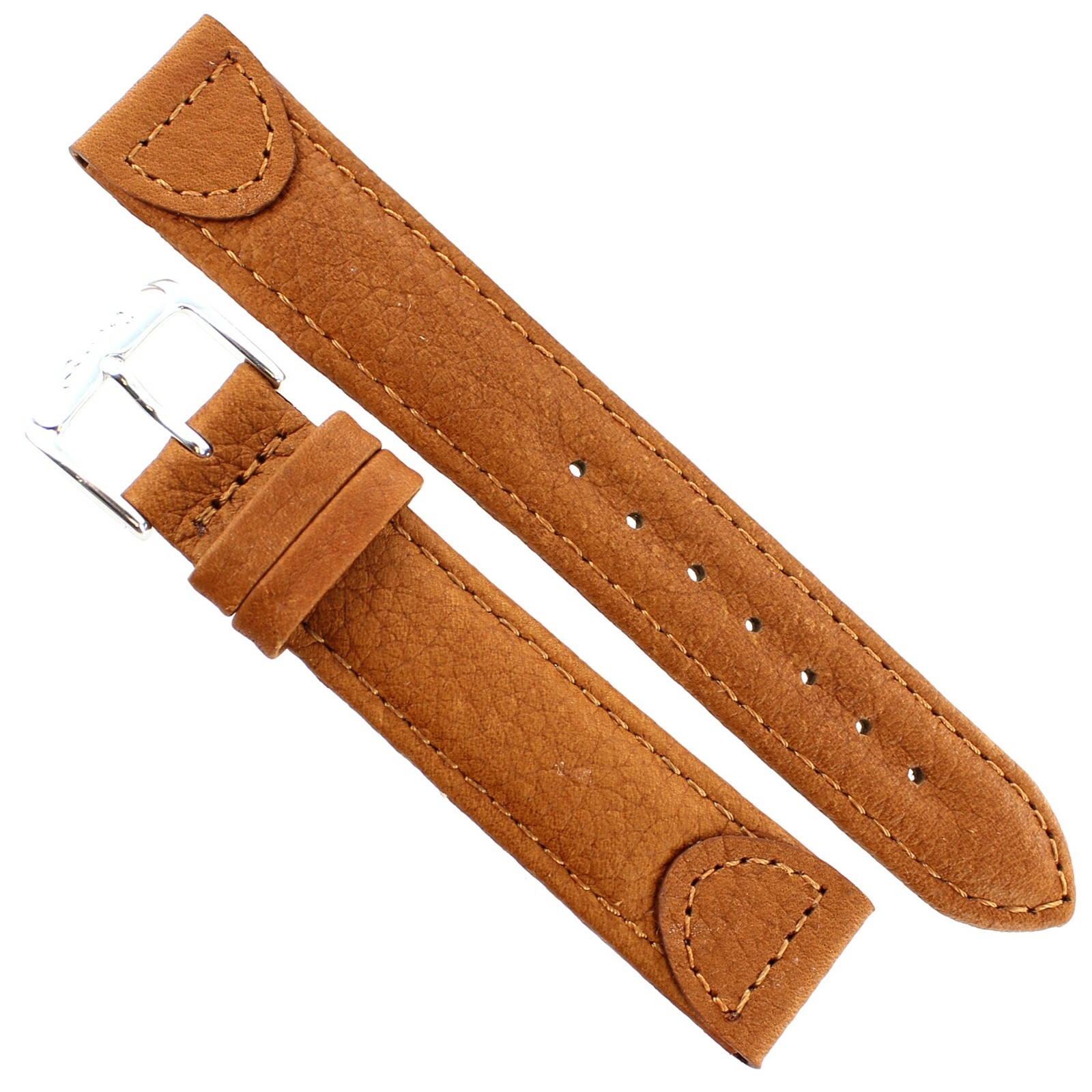 18mm Speidel Trail Master Honey Tan Gen. Leather Textured Suede Type Mens Band