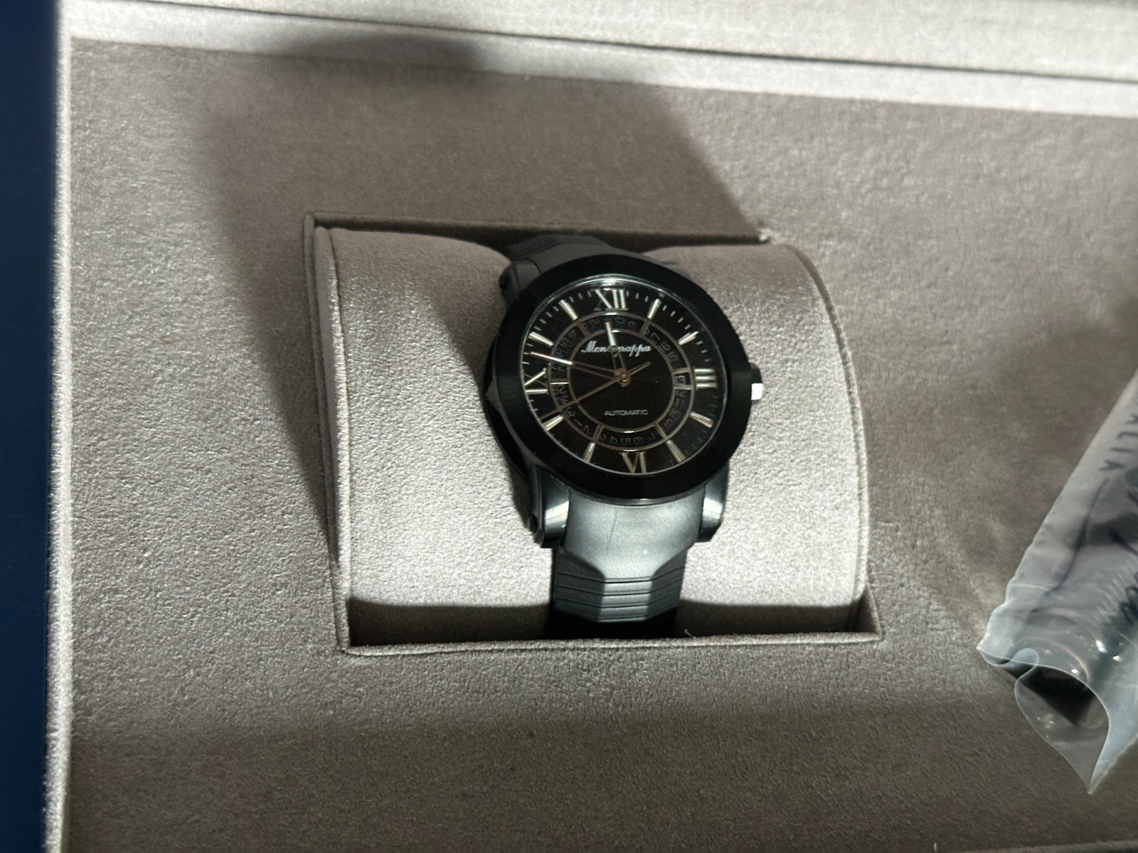Montegrappa Nero Uno Limited Watch, Pen, and Cufflinks Set #621/999