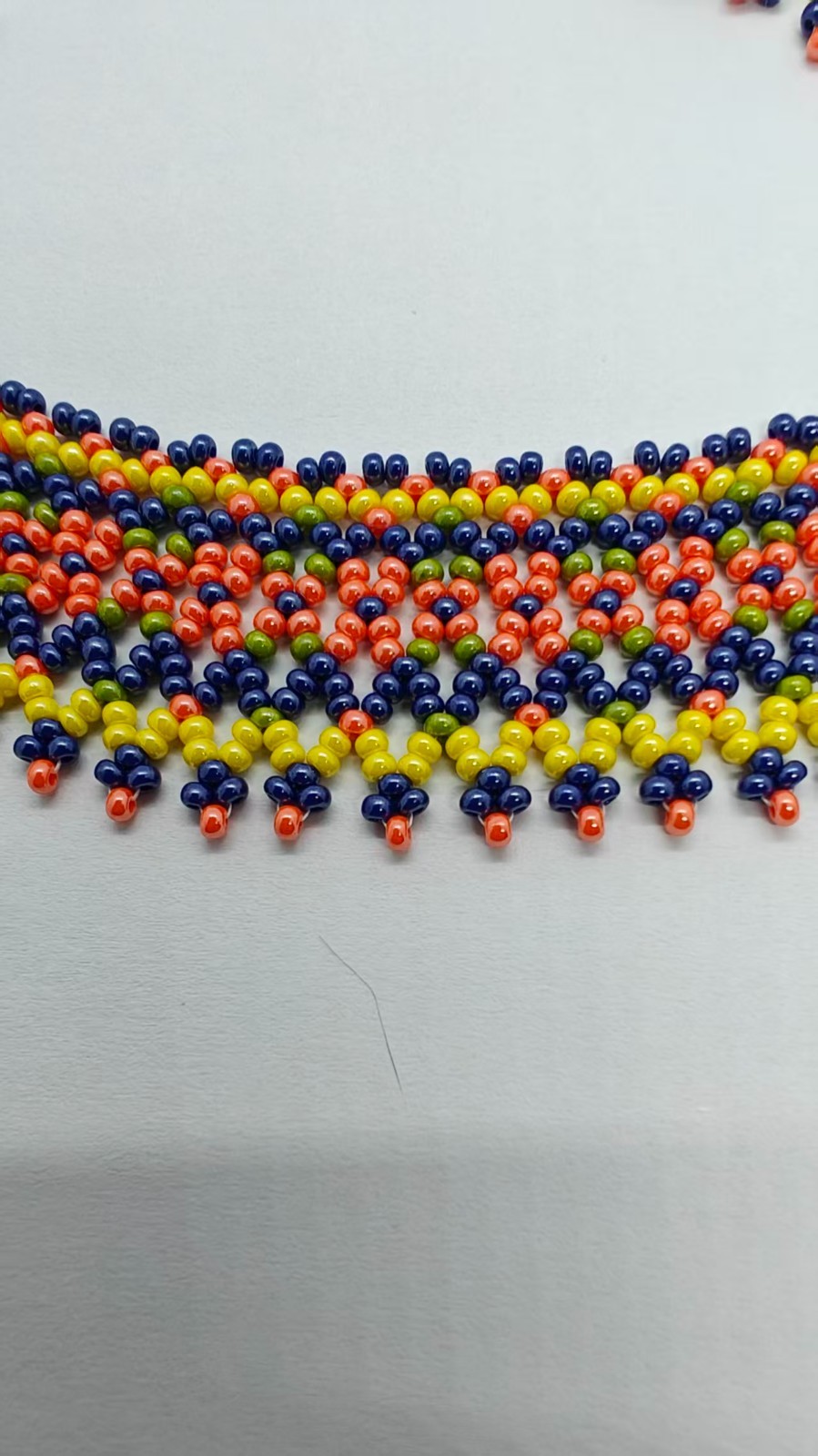 Handmade Miyuki Beaded Tribal Collar Necklace Ethnic Geometric Boho Jewelry
