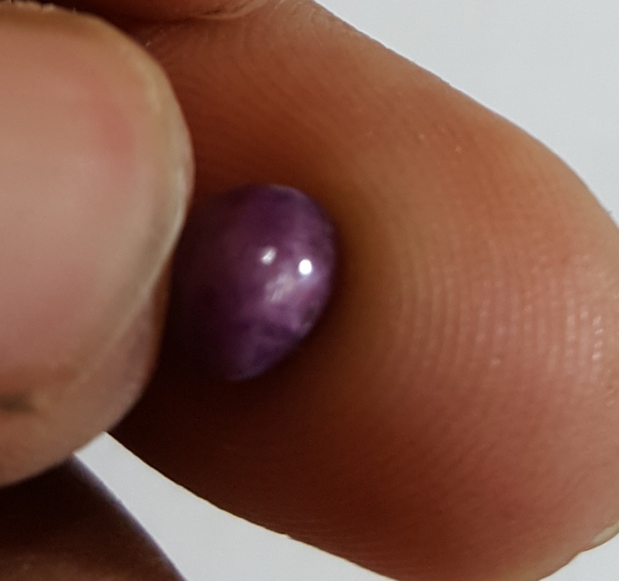 Natural Ruby Star Oval Cabochon Loose Gemstone 5×6.40 MM 2.20 CT