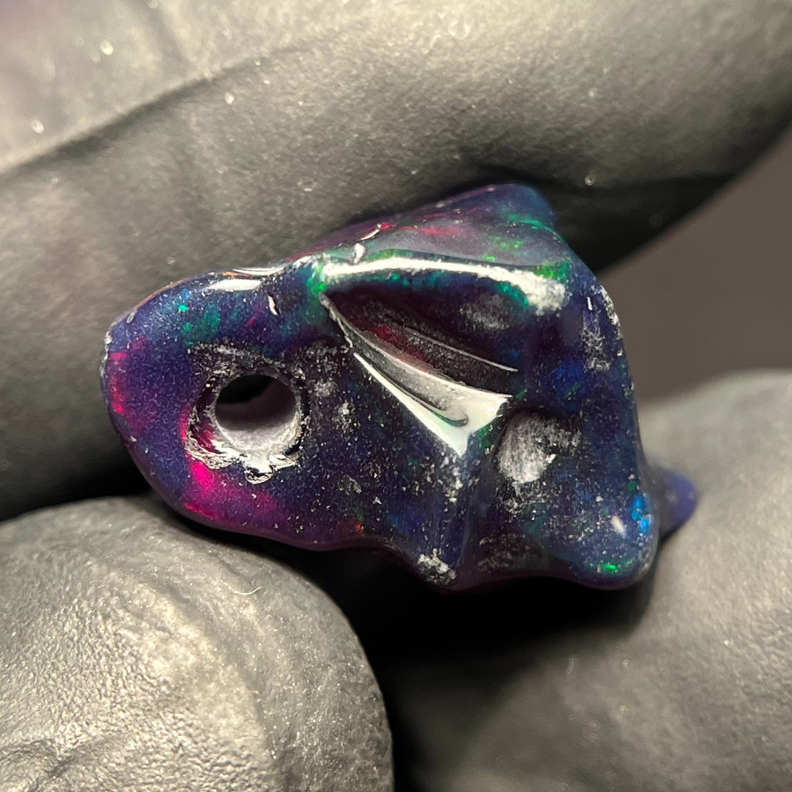 4.90 Cts Natural Ethiopian Opal Polished Rough Opal Gemstone 2 mm Drill Opal Raw