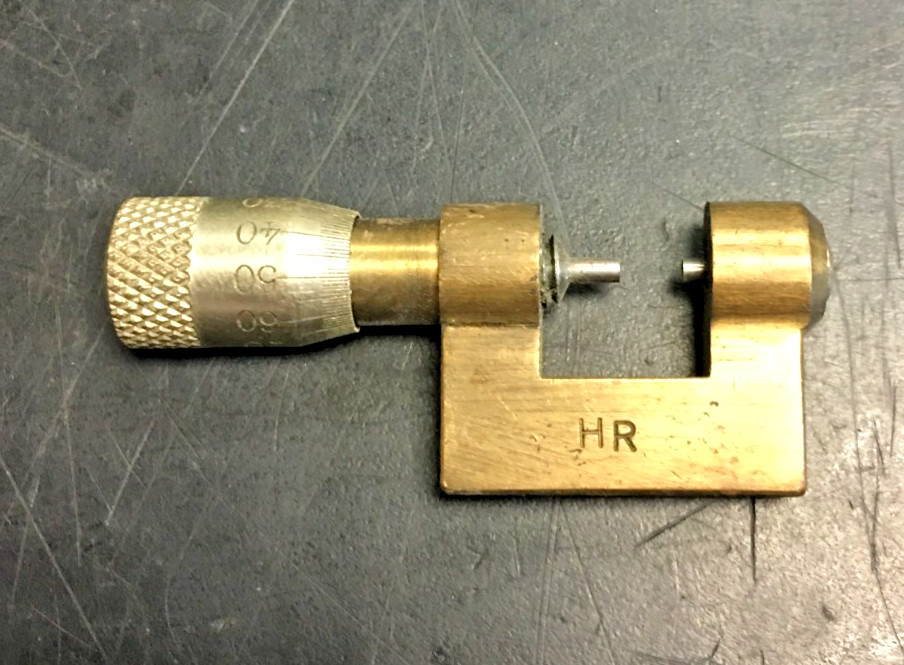 Mini Micrometer 10mm Small Micrometer Pocket Size Metric 0-10mm, SWITZERLAND HR