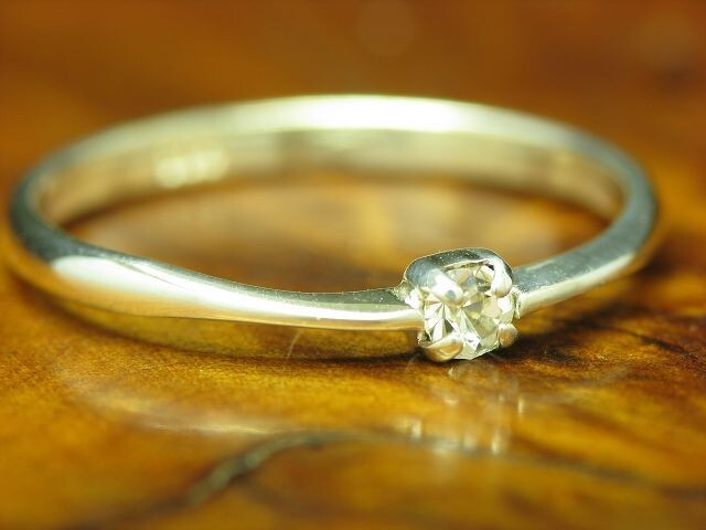 835 silver ring with glass stone trim/real silver/RG 55/1.3 g