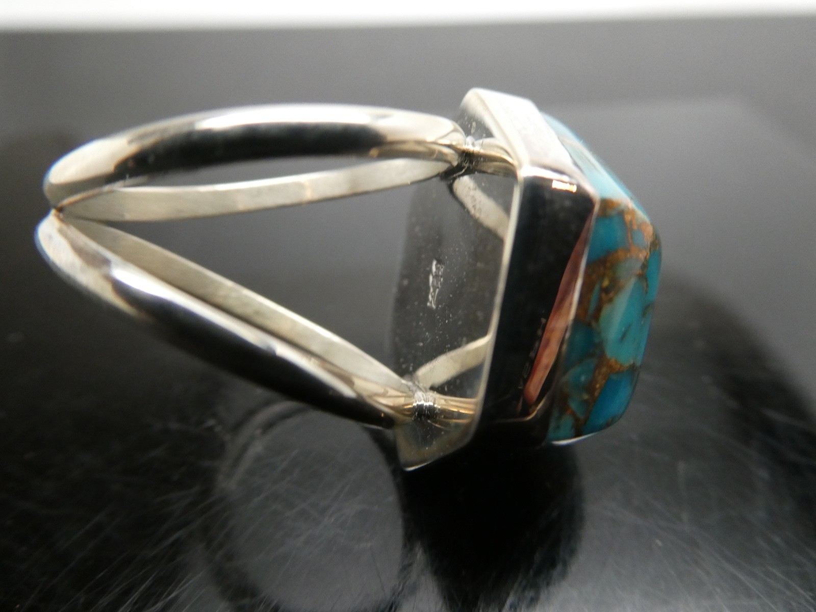 JAY KING DTR Sterling Silver 925 COPPER TURQUOISE Gemstone RING Size 8