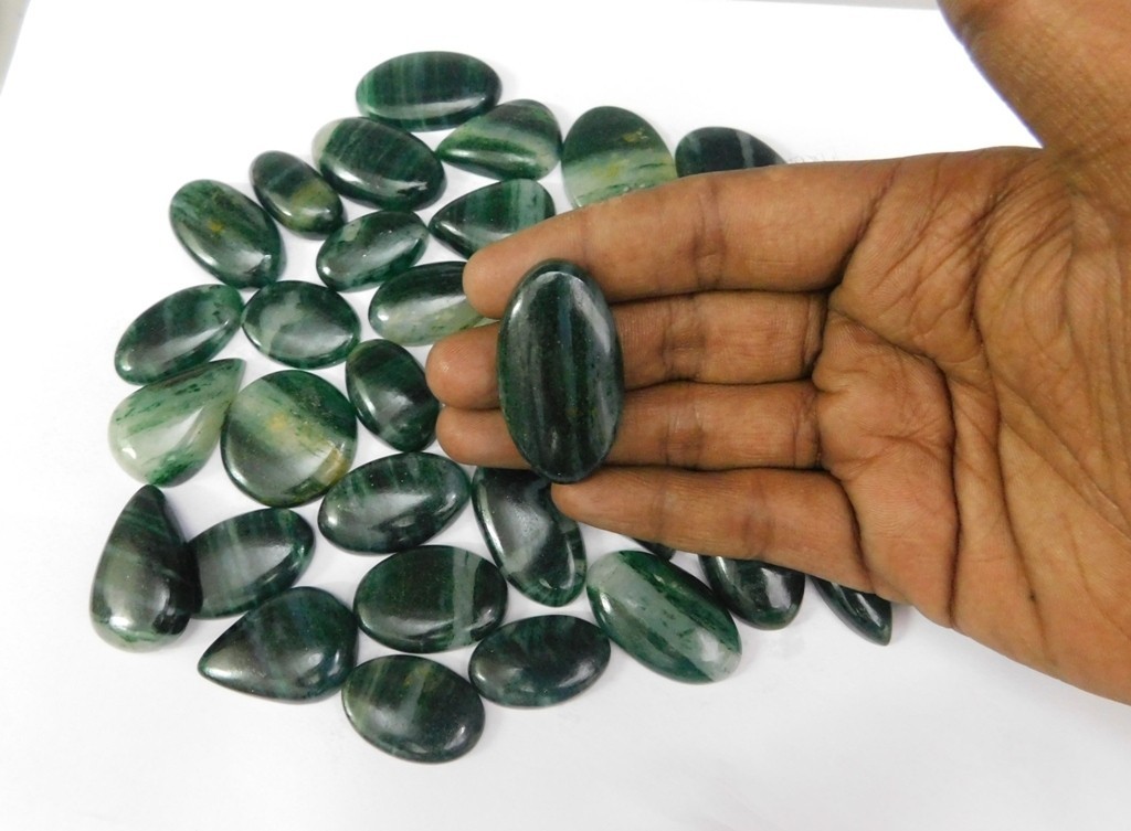 Green Jasper Gemstone For Earring, Pendant, Necklace Jewelry Making 71303