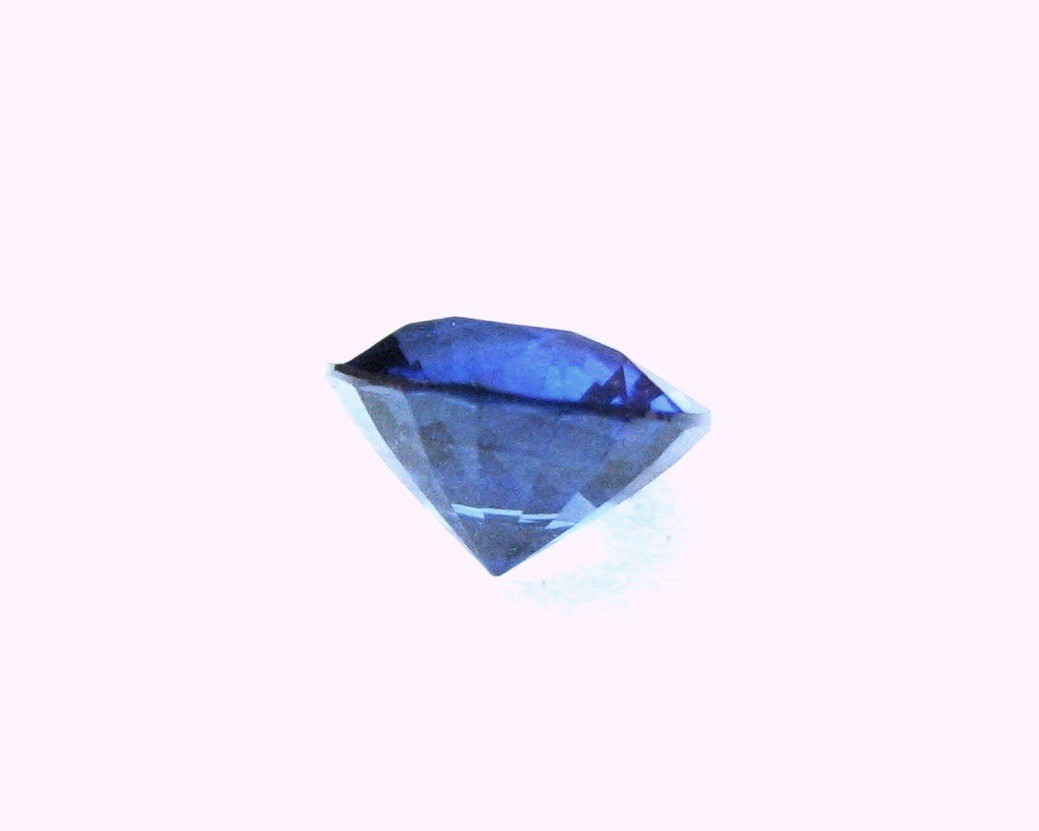 Authentic Natural Fine Gem Round Blue Sapphire 5.6×3.6 MM, 0.82 Carat- RARE