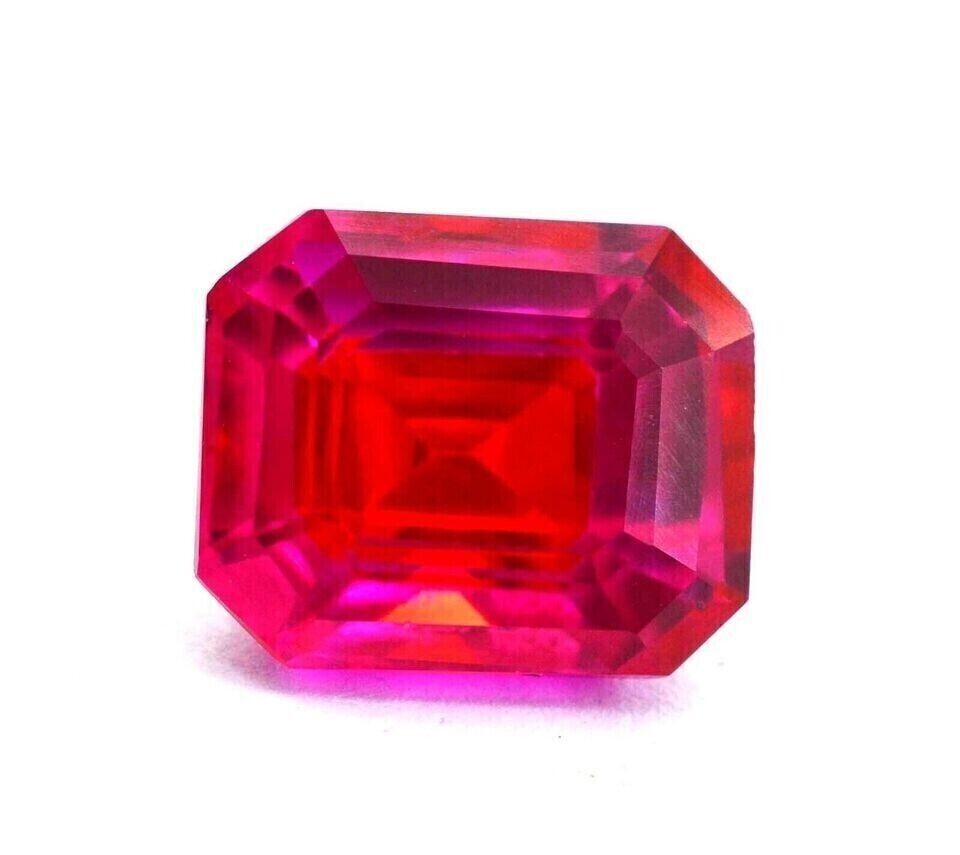 Flawless Natural Sapphire (Pitambari) Emerald Shape Certified 15.45 Ct Gemstone
