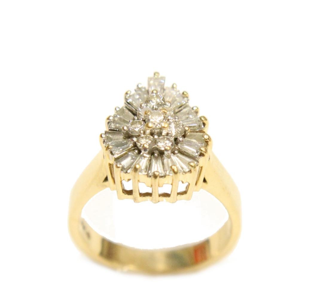14k Gold 1.13 Carat Diamond Ring VS/SI With appraisal $3850 Size 6.5