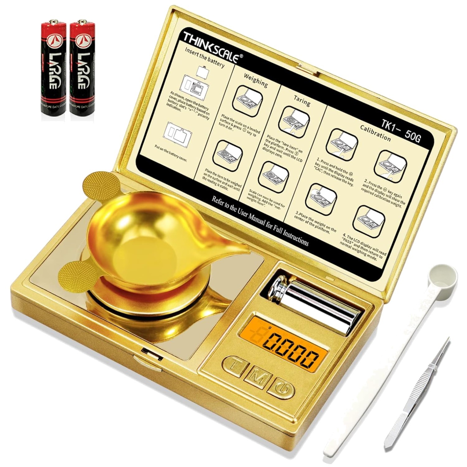 Mini Jewelry & Gem Scale with Calibration Weight