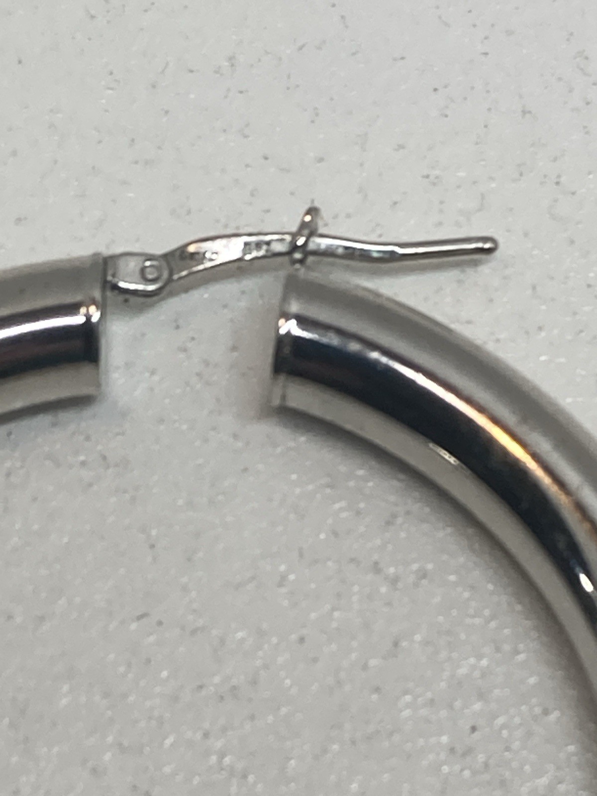 Silver Tone Earrings Women Trendy Simple Big Circle Round Earring Jewelry Italy