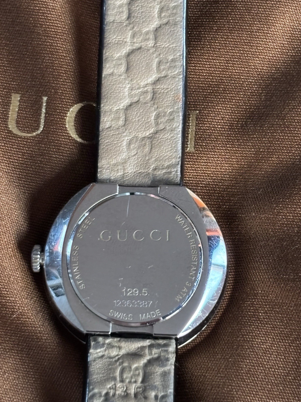 Gucci U-Play 129.5 ladies watch with 3 X stunning straps/bezels, In original box