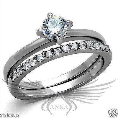 Brilliant 0.5Ct Round Cut Cubic Zircon CZ AAA Wedding Set 5 6 7 8 9 10 Tk2115