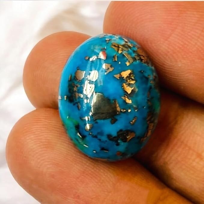 10 Ratti 9.40 Carat Natural Lab Certified Irani Firoza Turquoise Gem Stone Loose