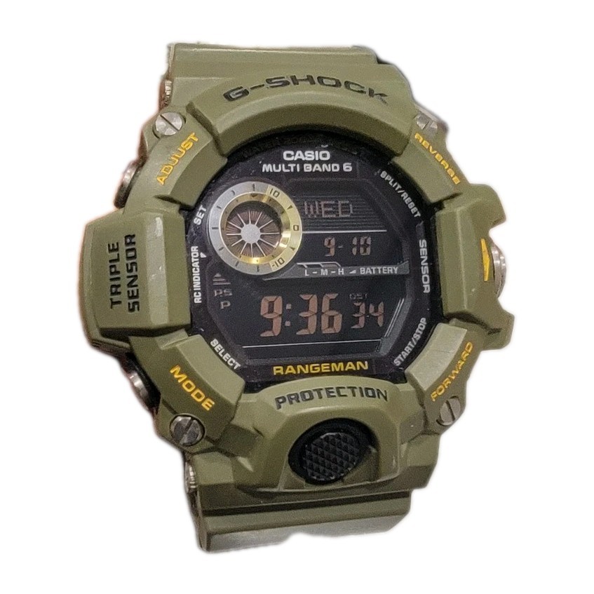 Casio G-Shock GW-9400-3 Rangeman Green Triple Sensor Tough Solar Multiband 6