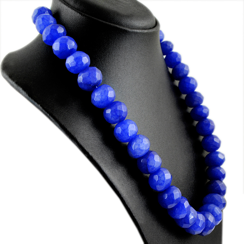 990.00 CTS EARTH MINED ROUND ENHANCED SAPPHIRE BEADS NECKLACE STRAND (RS)