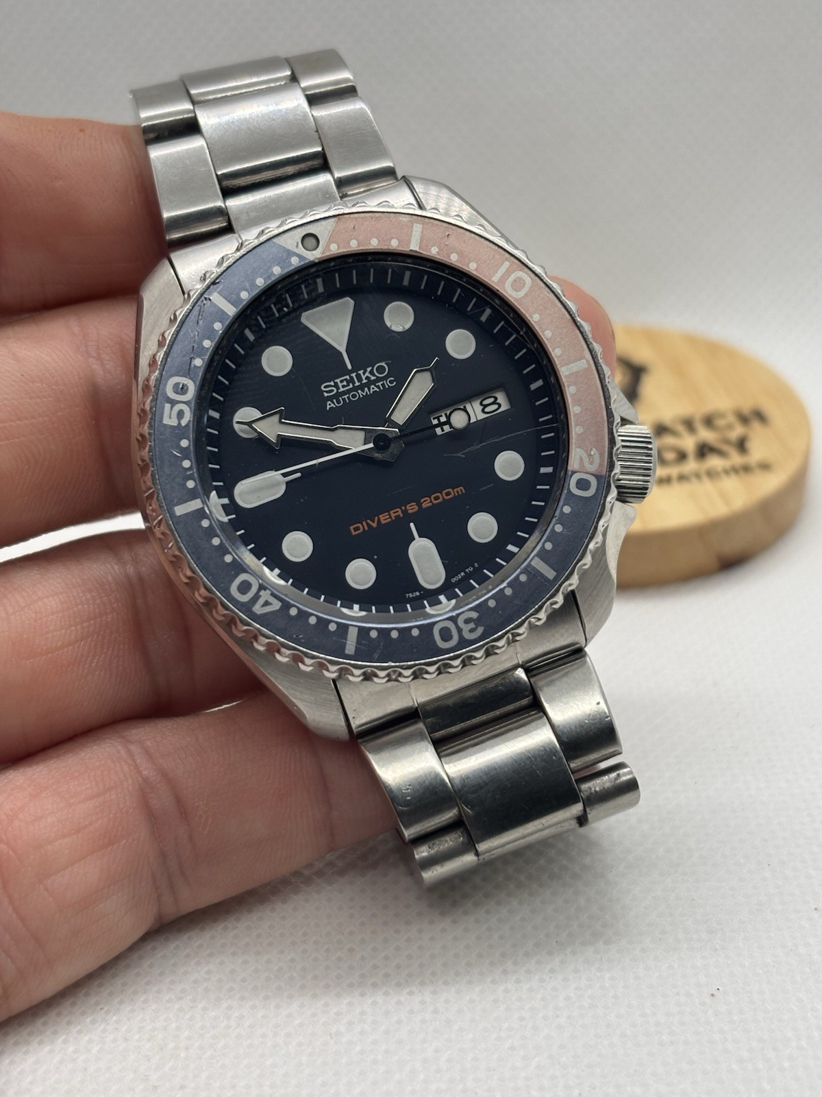 SEIKO 5 7S26-0020 SKX009 PEPSI Scuba 200m Men’s AT Watch JAPAN