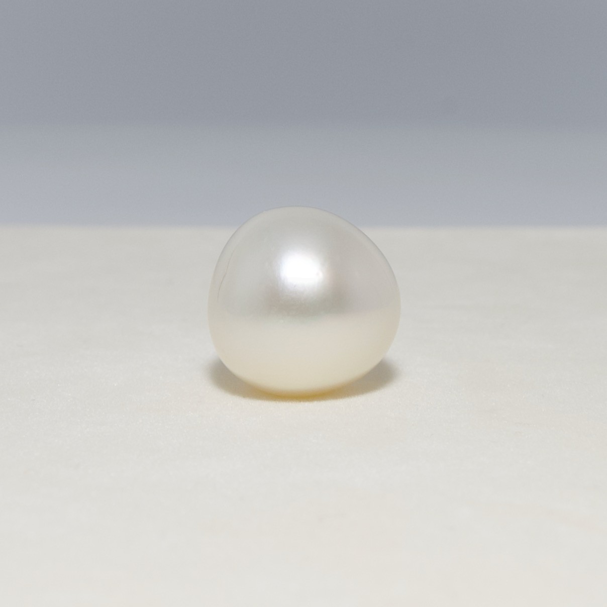 Big 16.1×16.0mm Drop White South Sea Loose Pearl Undrilled,High Luster