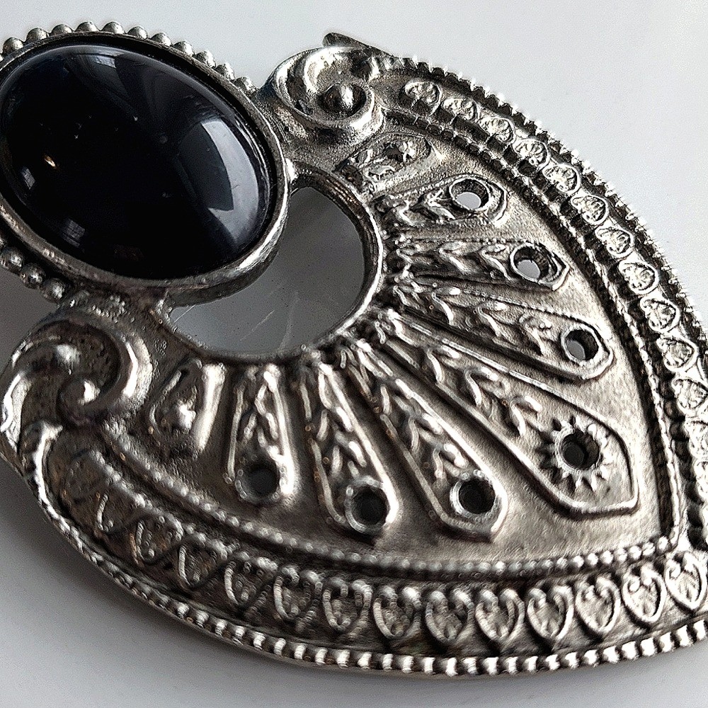 Silver and Black Pendant