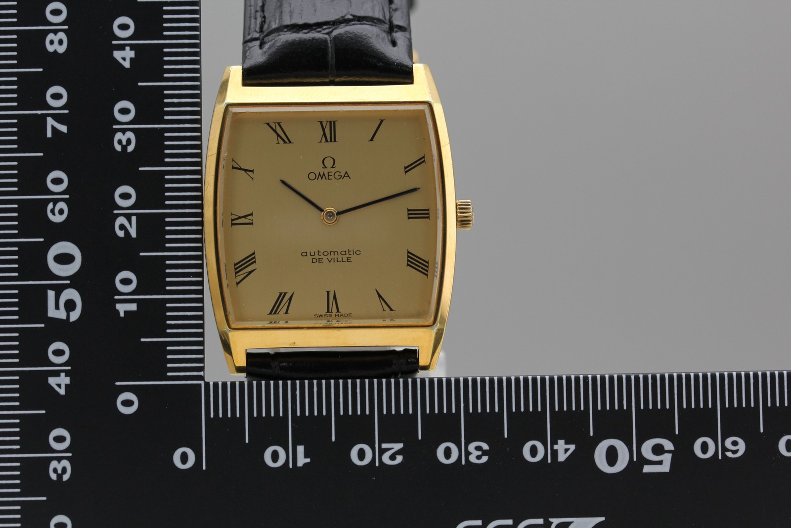 [Near MINT / Box] Omega De Ville Cal.711 Square Gold Roman Automatic Men’s Watch