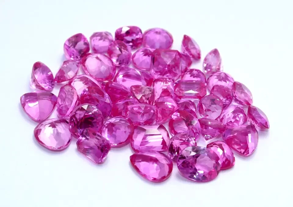 Natural Pink Sapphire 170 Ct 16-17 Pcs Mix Cut Certified Rare Loose Gemstone Lot