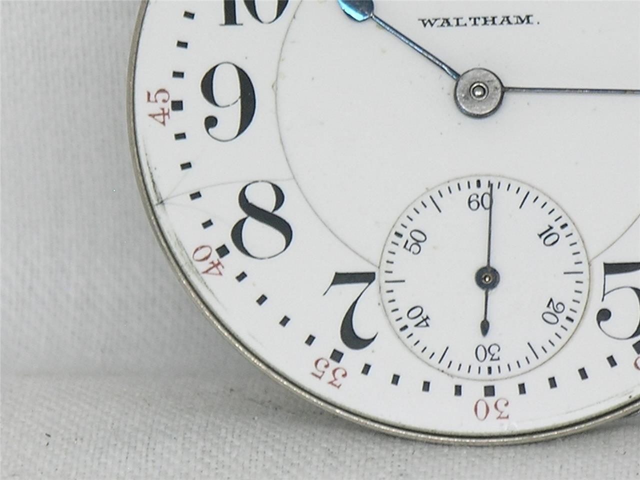16S WALTHAM 21 JWL CRESCENT STREET WIND INDICATOR RAILROAD POCKETWATCH, RUNNING!