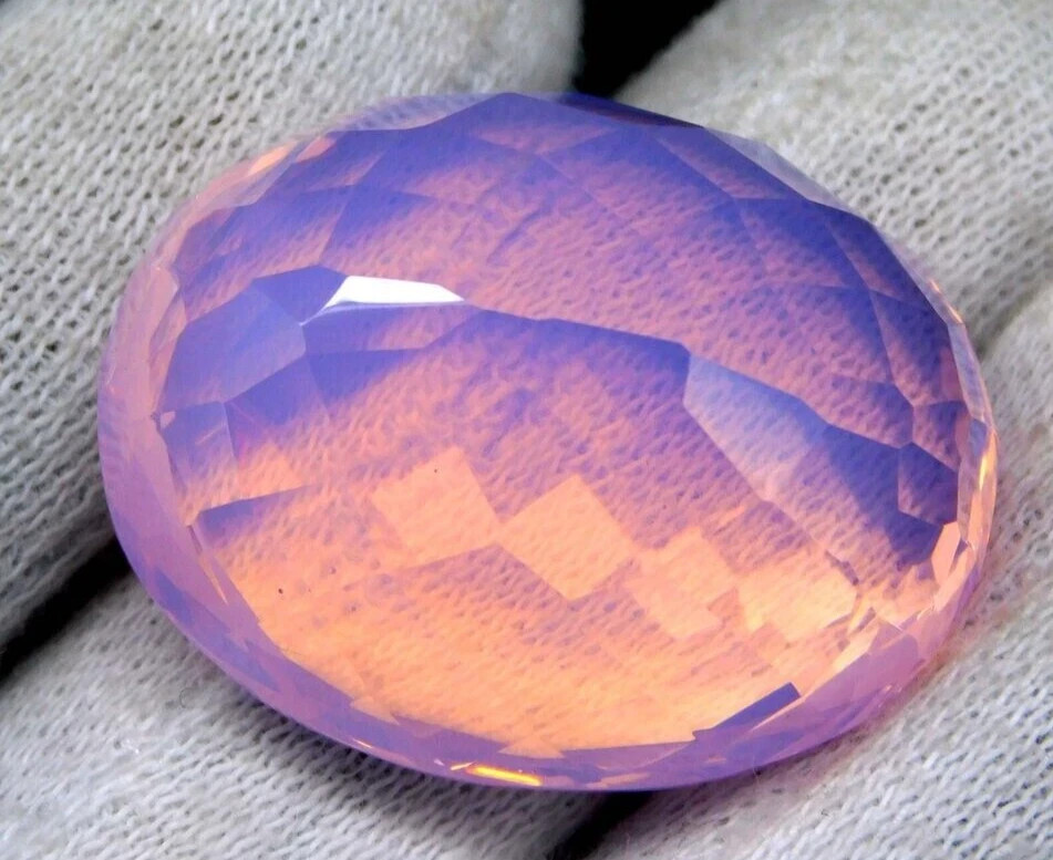 250.90 CT Huge Pink Opal Oval Cut Flawless Certified Loose Gemstone