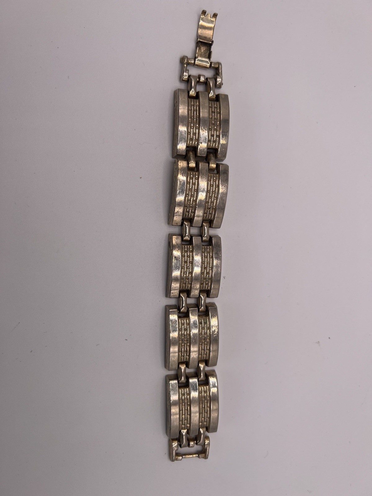 Three Bracelets- Silver (Garnett), Men’s Link, Black And Brown Acrylic Necklace