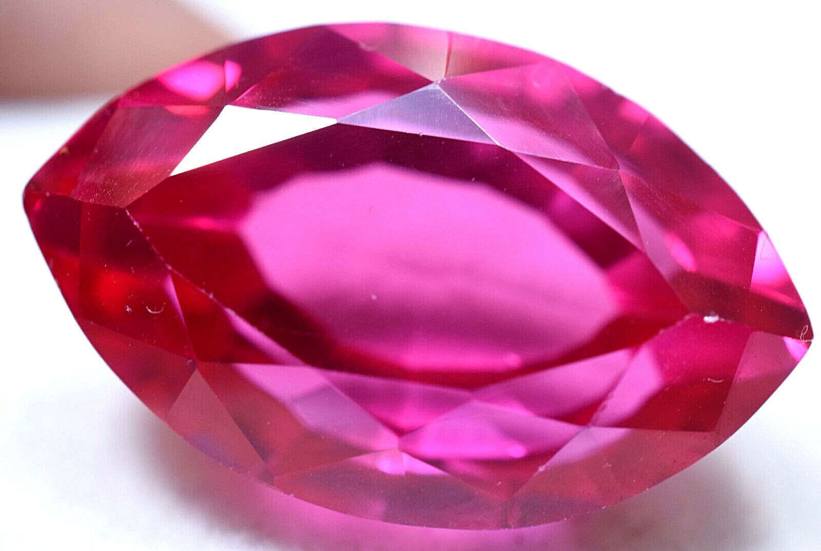 40.55 Ct Natural Mogok Rich Pink Huge Ruby GGL Certified Treated Gemstone