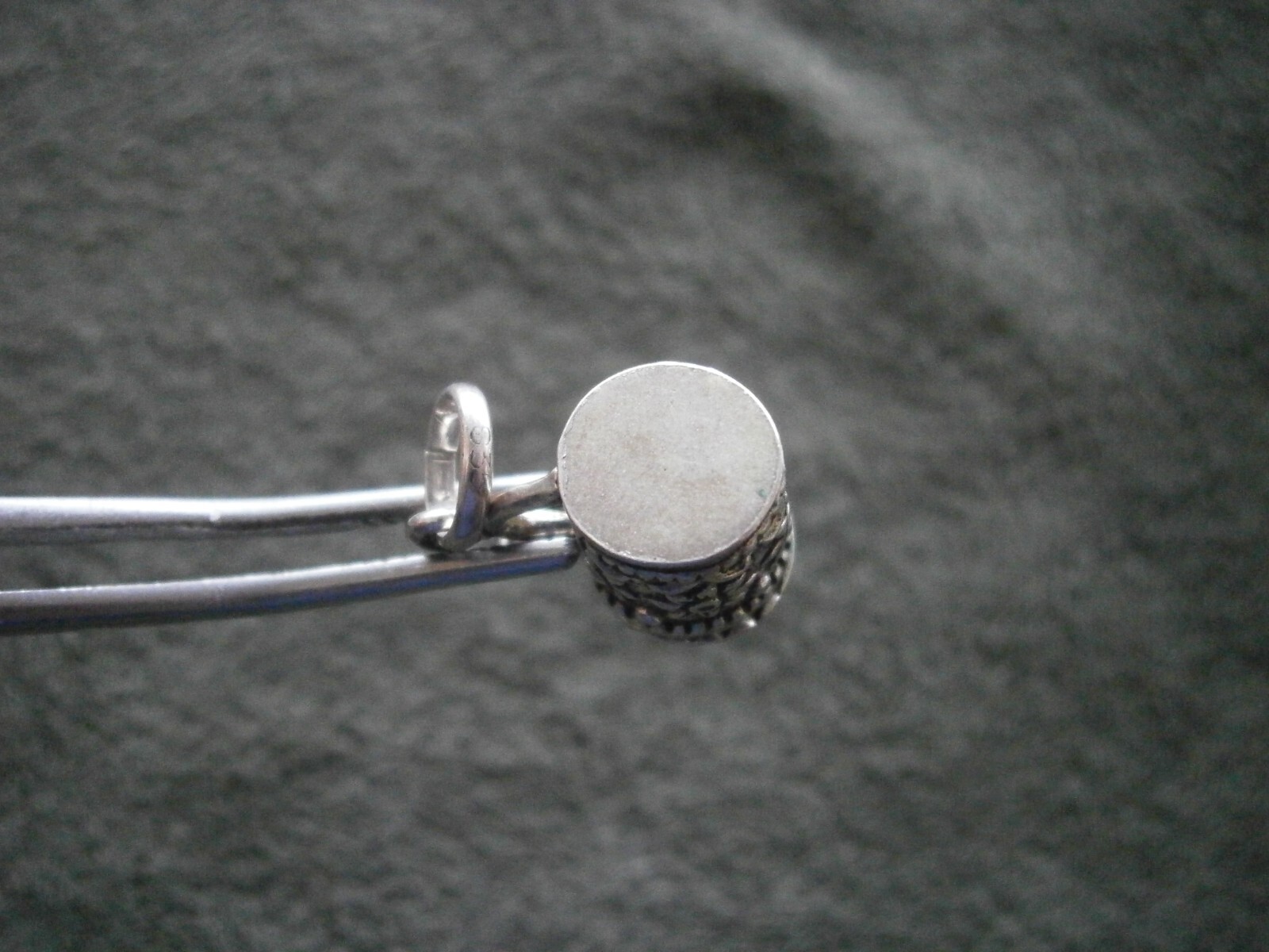 Opening Beer Stein Edelweiss Design Vtg 835 Silver Bracelet Charm Pendant 3.0g