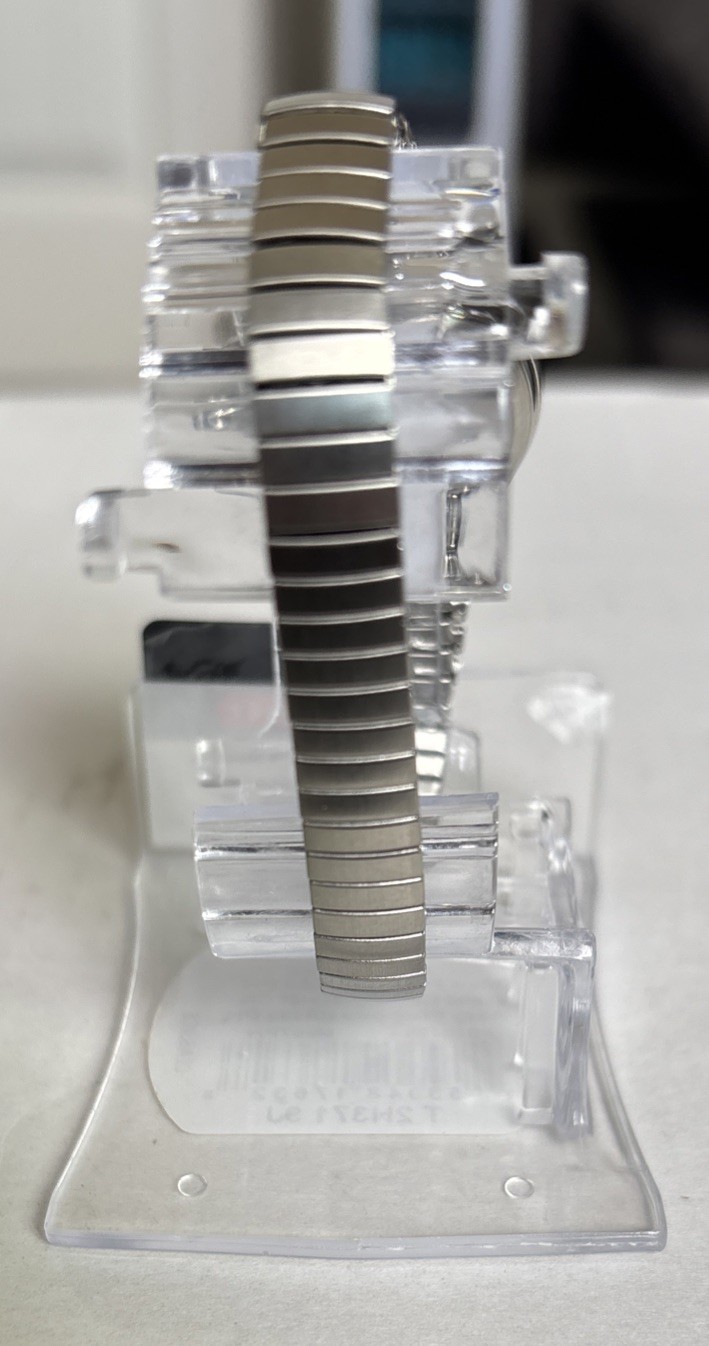 Timex Indigo Watch Women 25mm Case Silver Stretch Band Display(?)