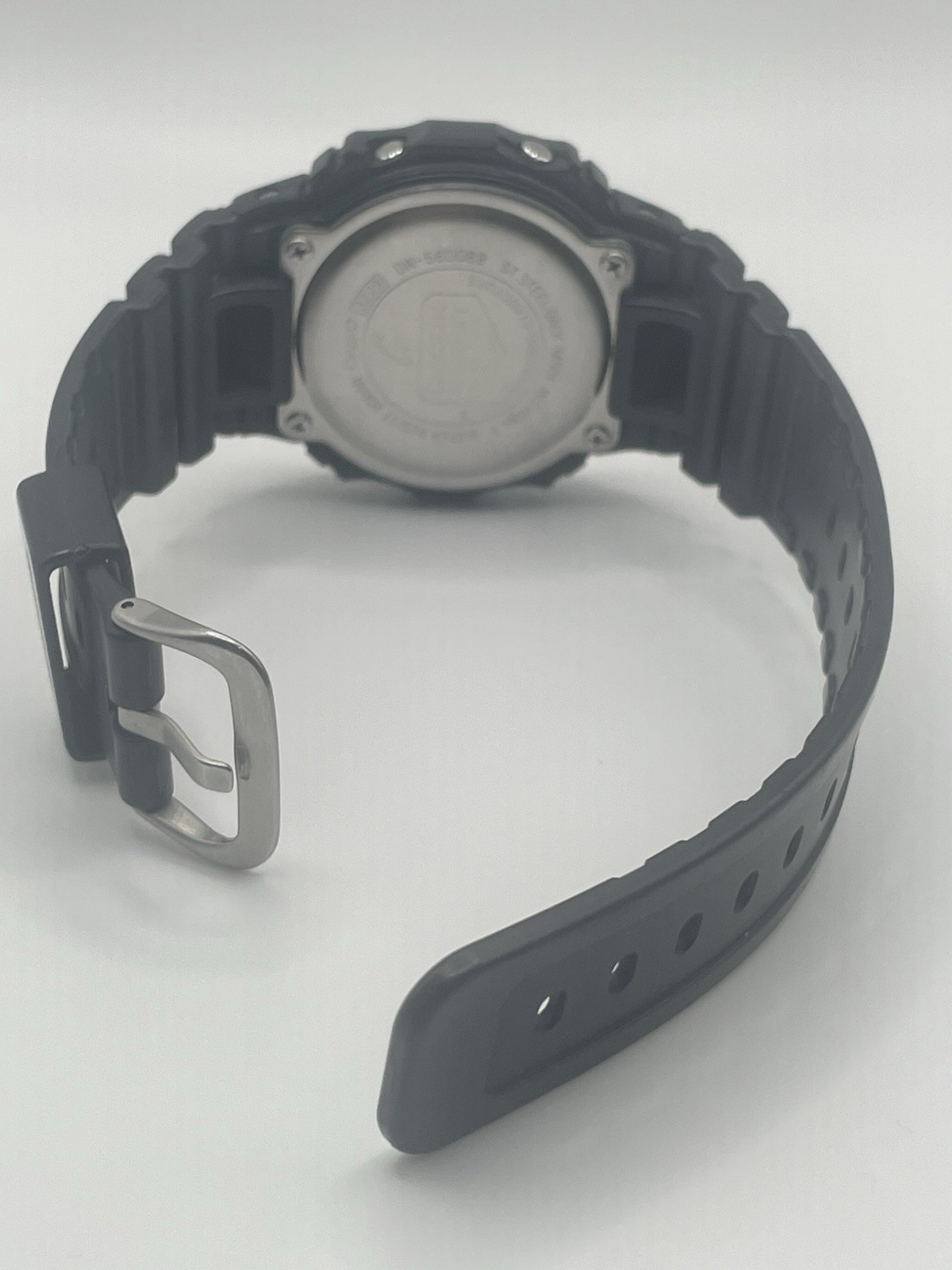 Casio G-SHOCK DW-5600BB All Black Digital Watch Module 3229 Used Face Scratches