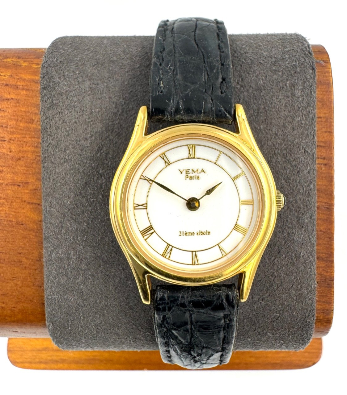 yema paris 22mm Women Quartz Watch New Battery working f2877