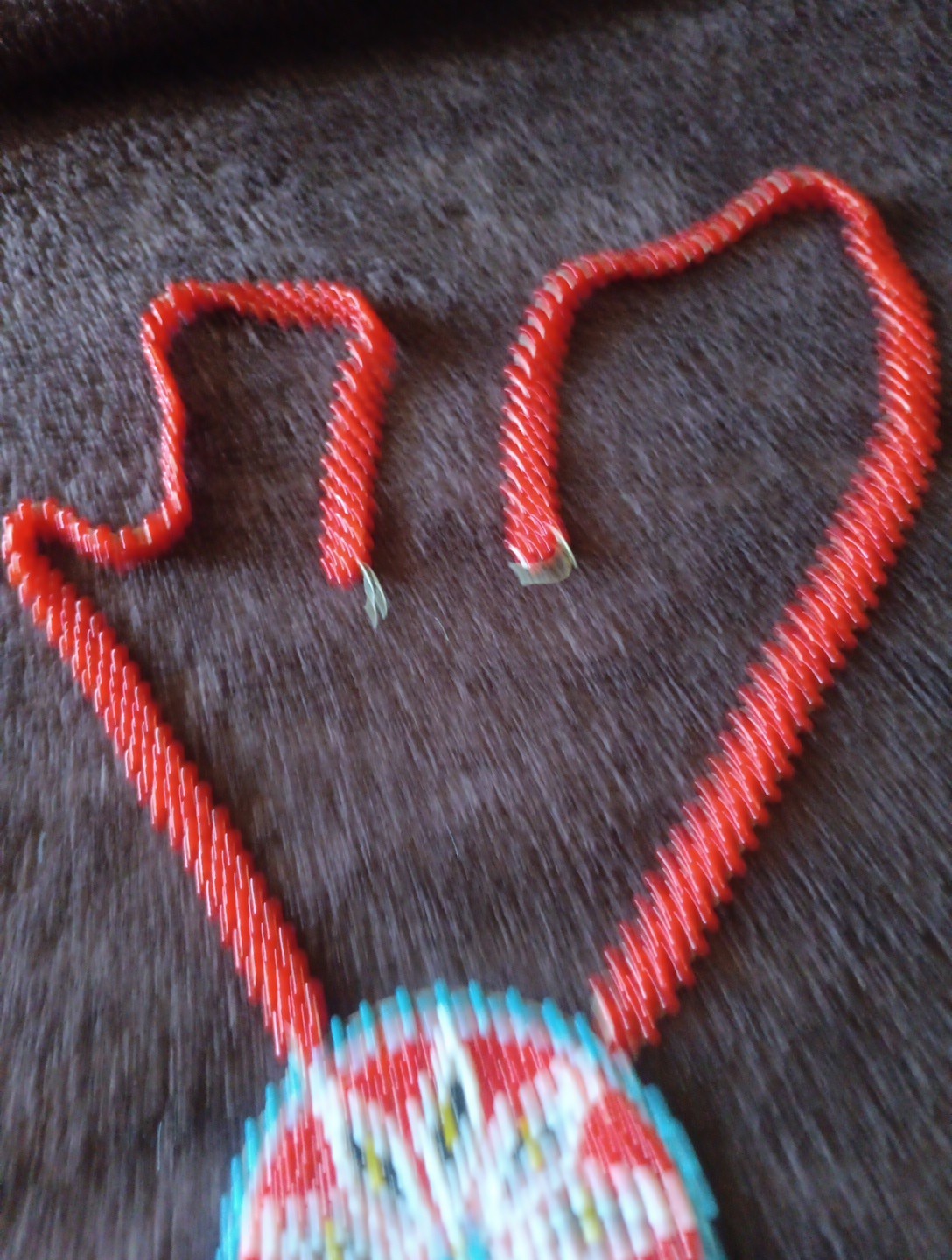 Vintage Native American Bead Necklace Souvenir South West