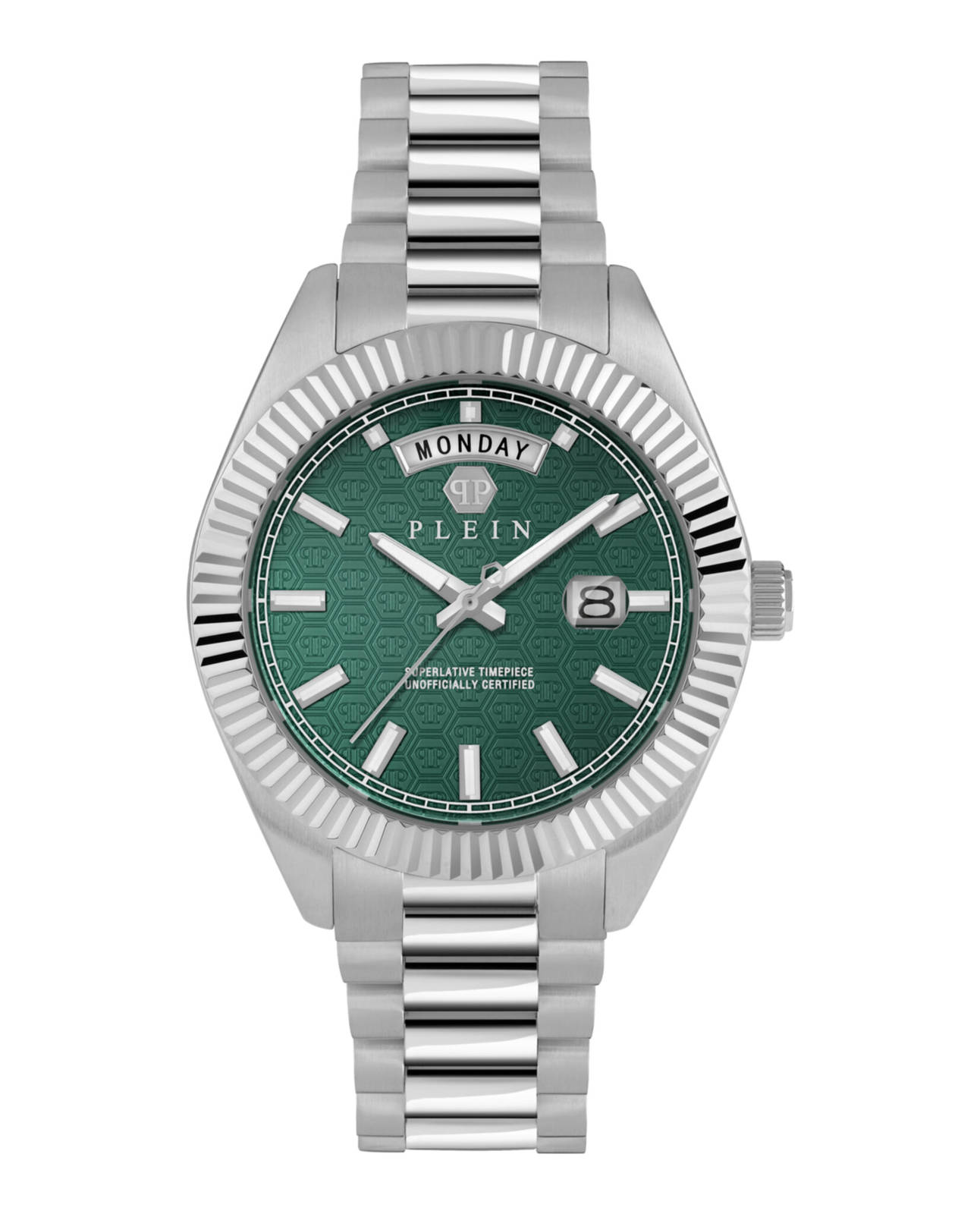 Philipp Plein Mens Stainless Steel 42mm Bracelet Fashion Watch