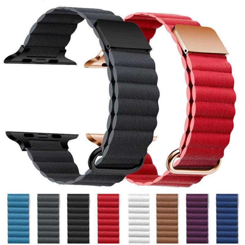 For Apple Watch Ultra 2 Series 9 8 7 6 SE 44/41/45/49mm Magnetic Loop Band Strap